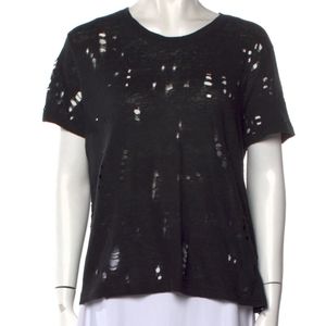 IRO X Revolve Clay Distressed Tee Shirt XS 100% Linen
